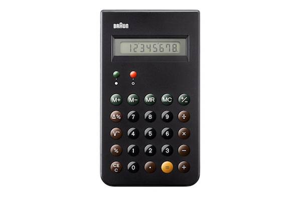 BNE001BK, Taschenrechner, Braun